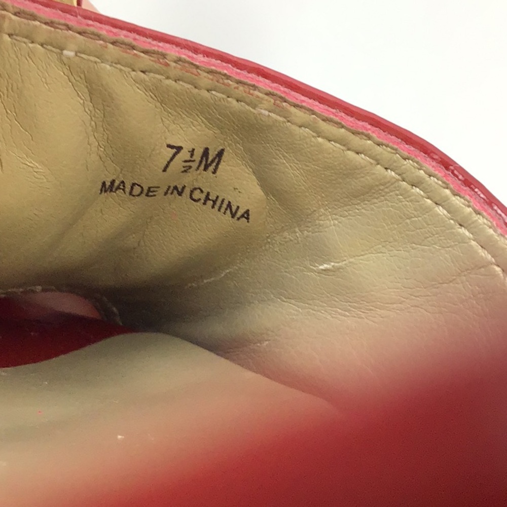 MODA Spana | Red Patent Leather Mules - Picture 9 of 10